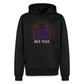 Bes Tees Hemd, Bubble Tea Bubble Milchtee - Männer Premium Bio Hoodie - Schwarz - Vorne - Nico (187cm)