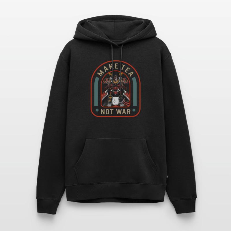 Machen Sie Tee nicht Krieg Hemd, friedlichen Samurai Tee Männer Premium Bio Hoodie