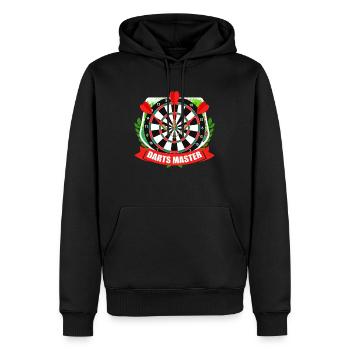 Darts Master Dartboard Dart Accessories Darts - Men’s Premium Organic Hoodie - black - Front - Nico (187cm)