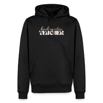Retro Kindergärtnerin Vintage Kinder Crew - Männer Premium Bio Hoodie - Schwarz - Vorne - Nico (187cm)