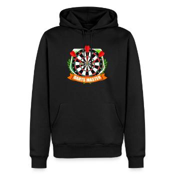 Darts Master Dartboard Dart Accessories Darts - Men’s Premium Organic Hoodie - black - Front - Nico (187cm)