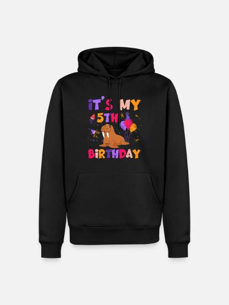 It's My 5th Birthday Celebration - Men’s Premium Organic Hoodie - black