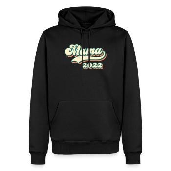 Mama 2022 - die beste Mutter der Welt - Männer Premium Bio Hoodie - Schwarz - Vorne - Nico (187cm)