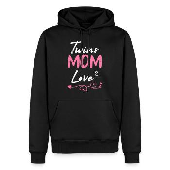 Gemini Baby Love High 2 Mère Devenir Maman - Sweat à capuche Premium bio Homme - noir - Devant - Nico (187cm)