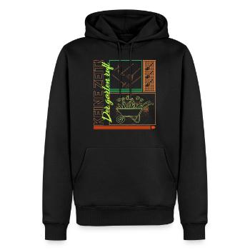 Keine Zeit! Chemise Der Garten Ruft, - Sweat à capuche Premium bio Homme - noir - Devant - Nico (187cm)