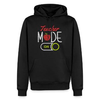 Mode enseignant sur l’école des étudiants universitaires - Sweat à capuche Premium bio Homme - noir - Devant - Nico (187cm)