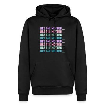 Wie die Mutter so die Tochter Sohn Kinder Familie - Männer Premium Bio Hoodie - Schwarz - Vorne - Nico (187cm)