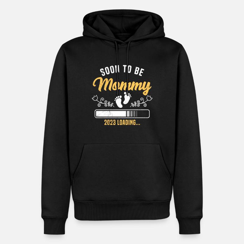 Je vais être maman - Sweat à capuche Premium bio Homme - noir