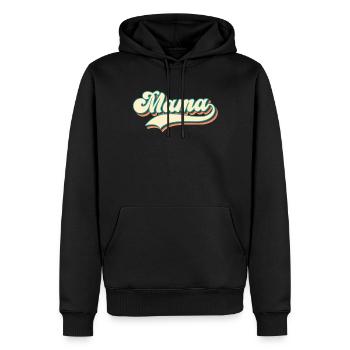 Mama - die beste Mutter der Welt - Männer Premium Bio Hoodie - Schwarz - Vorne - Nico (187cm)