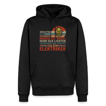 Watchter Des Stromes Bringer Der Macht Herr Der - Men’s Premium Organic Hoodie - black - Front - Nico (187cm)