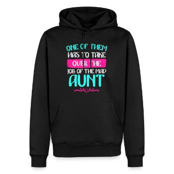 Il faut faire le travail de tante folle - Sweat à capuche Premium bio Homme - noir - Devant - Nico (187cm)