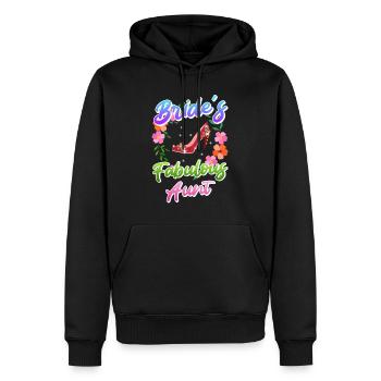 Marraine la tante de la mariée meilleure tante - Sweat à capuche Premium bio Homme - noir - Devant - Nico (187cm)