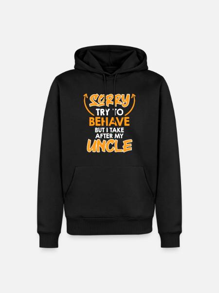 Try to behave me - Men’s Premium Organic Hoodie - black