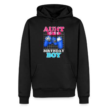 Beste Tante der Welt Geburtstagskind Neffe Tante - Männer Premium Bio Hoodie - Schwarz - Vorne - Nico (187cm)