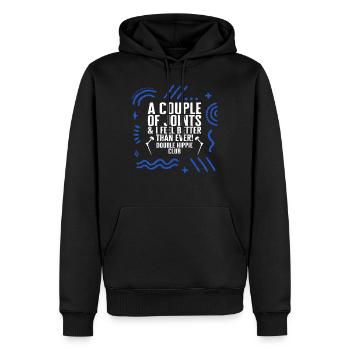 Hüftchirurgie Shirt, Ein paar Gelenke Tee, Bionik - Männer Premium Bio Hoodie - Schwarz - Vorne - Nico (187cm)