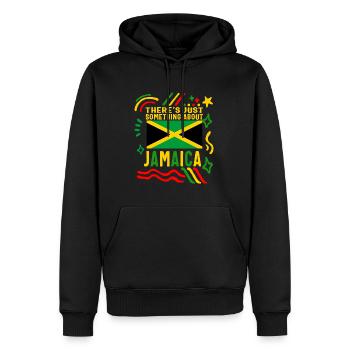 Chemise jamaïcaine, il y a juste quelque chose à propos de - Sweat à capuche Premium bio Homme - noir - Devant - Nico (187cm)