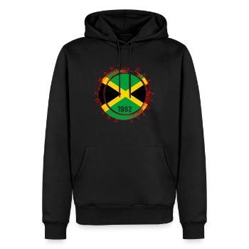 Jamaika-Hemd, da ist einfach was dran - Männer Premium Bio Hoodie - Schwarz - Vorne - Nico (187cm)