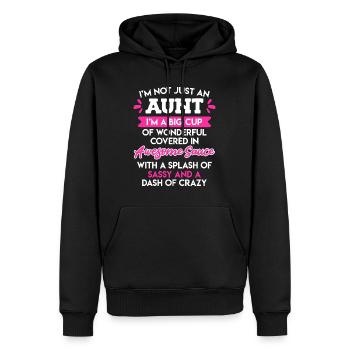 Wundervolle Tante Beste Tante der Welt Tante - Männer Premium Bio Hoodie - Schwarz - Vorne - Nico (187cm)