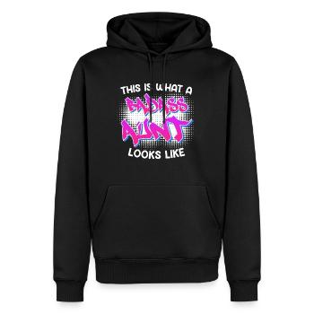 Voici à quoi ressemble une tante cool de la tante de Bad As - Sweat à capuche Premium bio Homme - noir - Devant - Nico (187cm)