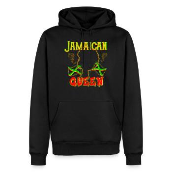 Jamaica Shirt, Jamaican Queen Mother's Day Gift - Men’s Premium Organic Hoodie - black - Front - Nico (187cm)