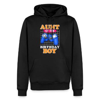 Beste Tante der Welt Geburtstagskind Neffe Tante - Männer Premium Bio Hoodie - Schwarz - Vorne - Nico (187cm)