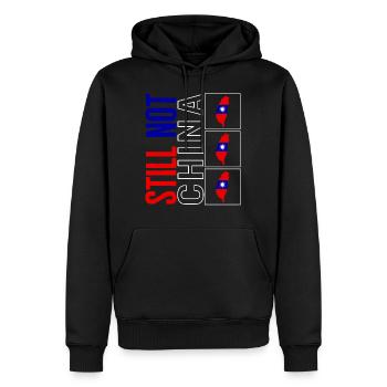 Taiwan Hemd, immer noch nicht China Flagge Karte Kunst Tee, - Männer Premium Bio Hoodie - Schwarz - Vorne - Nico (187cm)