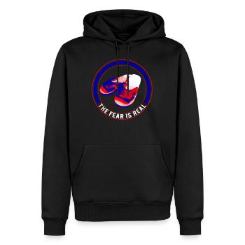 Taiwan Shirt, The Fear Is Real Slippers Funny Tee - Sweat à capuche Premium bio Homme - noir - Devant - Nico (187cm)