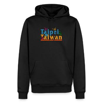 Taiwan Hemd, Taipei Taiwan Schmetterling Tee, - Männer Premium Bio Hoodie - Schwarz - Vorne - Nico (187cm)