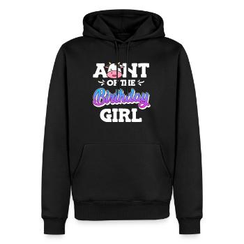 Beste Tante der Welt Geburtstagskind Nichte Tante - Männer Premium Bio Hoodie - Schwarz - Vorne - Nico (187cm)