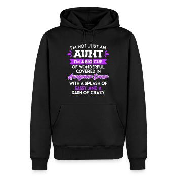 Wundervolle Tante Beste Tante der Welt Tante - Männer Premium Bio Hoodie - Schwarz - Vorne - Nico (187cm)