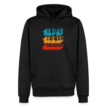 Taiwan Hemd, Taipei Taiwan Vintage Retro Tee, - Männer Premium Bio Hoodie - Schwarz - Vorne - Nico (187cm)