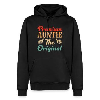 Premium Tante Das Original Super Tante Beste Tante - Männer Premium Bio Hoodie - Schwarz - Vorne - Nico (187cm)