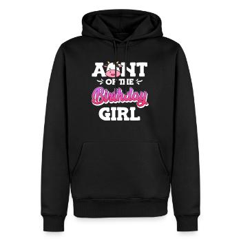Beste Tante der Welt Geburtstagskind Nichte Tant - Männer Premium Bio Hoodie - Schwarz - Vorne - Nico (187cm)
