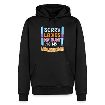 Lieblingstante Neffe Tante ist die beste Tante - Männer Premium Bio Hoodie - Schwarz - Vorne - Nico (187cm)