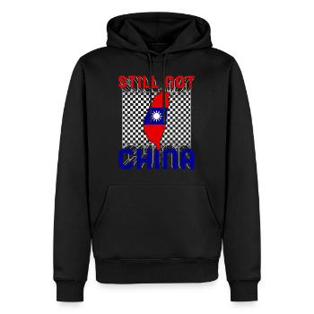 Taiwan Hemd, immer noch nicht China Flagge Karte Kunst Tee, - Männer Premium Bio Hoodie - Schwarz - Vorne - Nico (187cm)