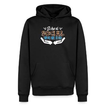 Supervisor at a school Social worker - Men’s Premium Organic Hoodie - black - Front - Nico (187cm)