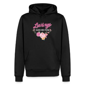 Sozialarbeiterin du bist die beste Betreuerin - Männer Premium Bio Hoodie - Schwarz - Vorne - Nico (187cm)