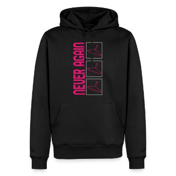 Pro Choice Shirt, Never Again Hanger My Body Tee, - Sweat à capuche Premium bio Homme - noir - Devant - Nico (187cm)