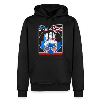 Pro Choice Shirt, Pro Roe Cute Messy Bun 1973 Tee - Sweat à capuche Premium bio Homme - noir - Devant - Nico (187cm)