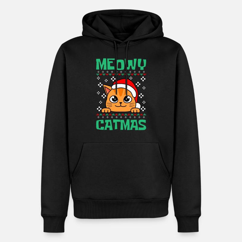 Les chats de Meowy Catma - Sweat à capuche Premium bio Homme - noir
