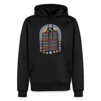 Pro Choice Shirt, Abtreibung ist Healthcare Tee, - Männer Premium Bio Hoodie - Schwarz - Vorne - Nico (187cm)