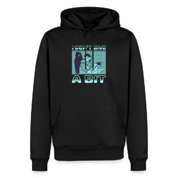 Retro Gaming Gamer Pixel Look - Sweat à capuche Premium bio Homme - noir - Devant - Nico (187cm)