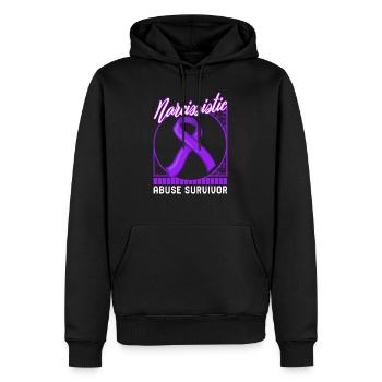 Narzisstisches Bewusstseinshemd, Narzisstischer Missbrauch - Männer Premium Bio Hoodie - Schwarz - Vorne - Nico (187cm)