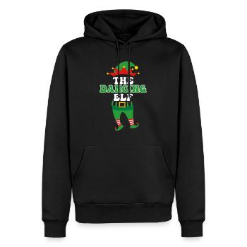 Danse Elfe Danseuse Couple Danse Fille - Sweat à capuche Premium bio Homme - noir - Devant - Nico (187cm)