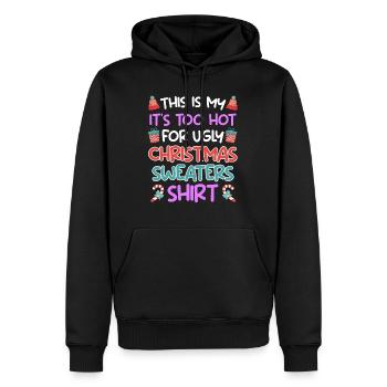 Zu heiß für Ugly Christmas Sweaters - Männer Premium Bio Hoodie - Schwarz - Vorne - Nico (187cm)