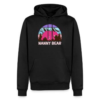 Mama bear Nanny bear Tagesmutter - Männer Premium Bio Hoodie - Schwarz - Vorne - Nico (187cm)