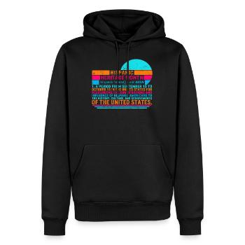 National Hispanic Heritage Month Shirt, Hispanic - Männer Premium Bio Hoodie - Schwarz - Vorne - Nico (187cm)