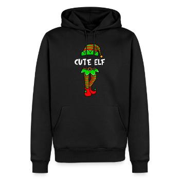 Mignon Elfe Douce Elfe Petite amie Elfe Femme - Sweat à capuche Premium bio Homme - noir - Devant - Nico (187cm)