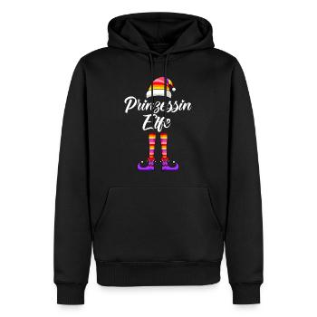 Prinzessin Elfe Schwester Frauen Weihnachten - Männer Premium Bio Hoodie - Schwarz - Vorne - Nico (187cm)
