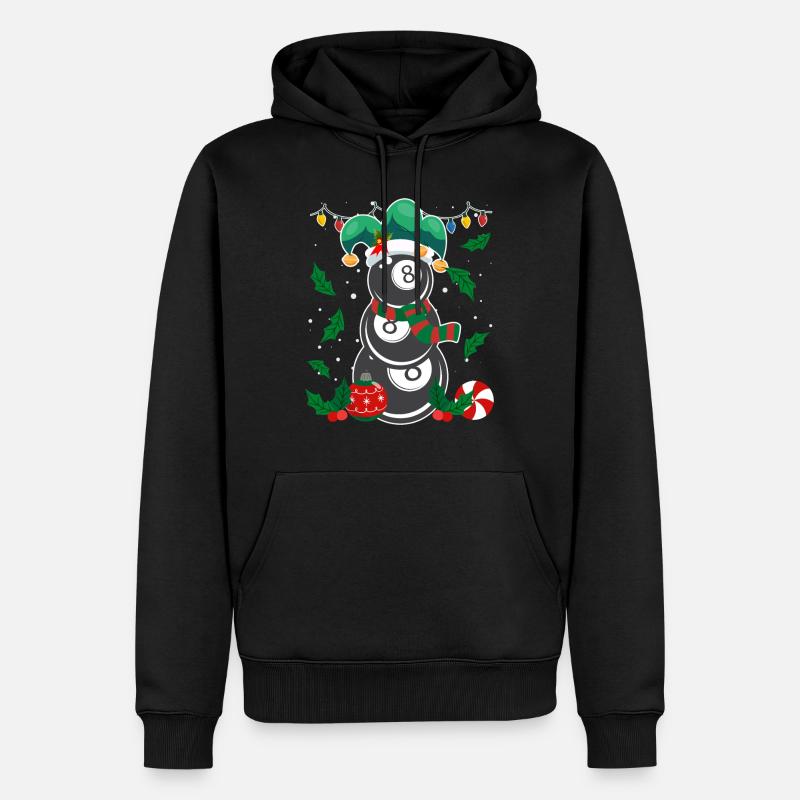 Billard à 8 balles - Sweat à capuche Premium bio Homme - noir